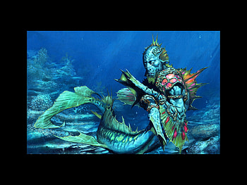 Laquatas, game, creature, fantasy, water HD wallpaper