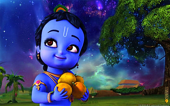 Little Krishna Full Size . Little, Cute Krishna HD wallpaper