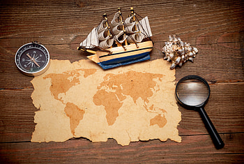 Beautiful , Compass magnifier, Map model, graphy inspiration HD wallpaper