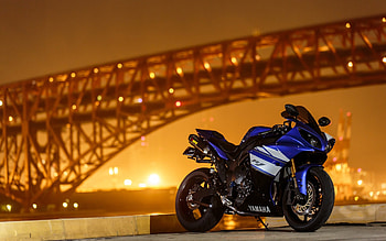 Yamaha R1, vechiles, blue bike, yamaha, motorcycles HD wallpaper
