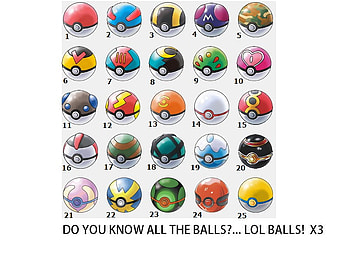 LOL BALLS X3, pocket monsters, lol, balls, pokeballs, x3, pokemon HD wallpaper
