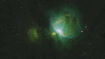The Orion Nebula, Green Nebula HD wallpaper
