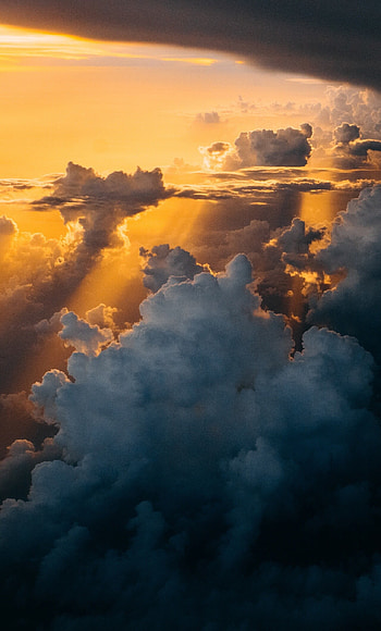 Dark and bright clouds sky, Sunlight, , Backgrounds HD phone wallpaper