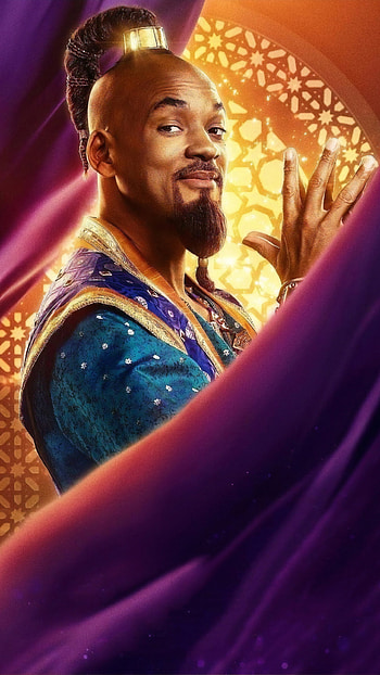Genie, Aladdin movie, Sony Xperia X HD phone wallpaper