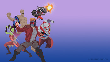 Guardians Of The Galaxy Minimalism , guardians-of-the-galaxy-vol-2, guardians-of-the-galaxy, artist, minimalism, artwork, deviantart HD wallpaper