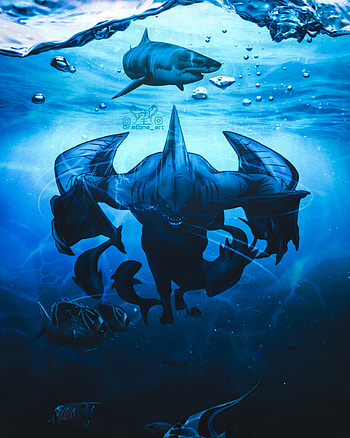 Kisame Hoshigaki , shark, aqua HD phone wallpaper