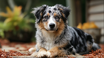 Ultra of Relaxed Australian Shepherd Dog in Nature, Animal, dog, pet, australian shepherd, puppy HD wallpaper