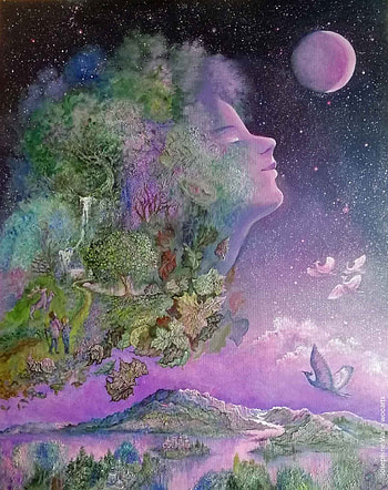 Josephine Wall, Beautiful and amazing, Ambilight paintings, Artistic wonder HD phone wallpaper