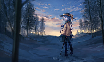 Anime, Touhou, Koishi Komeiji, Sky HD wallpaper