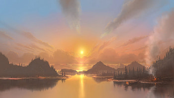 West, abstract, art, other HD wallpaper