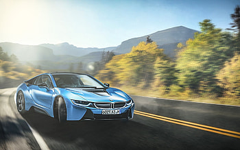 Bmw i8 Blue, bmw-i8, bmw, cars HD wallpaper