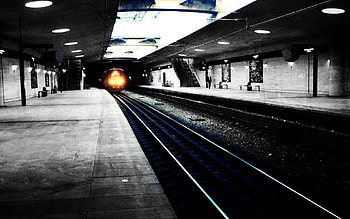 Cities, City, Shine, Light, Underground, Rails, Train, Subway, Metro, Way, Paths HD wallpaper