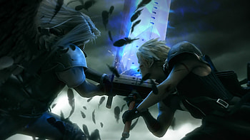 Advent Children, final fantasy advent children, final fantasy vii, sephiroth, fight, final fantasy 7, masamune, swords, ff7, ffvii, cloud HD wallpaper