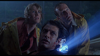 Jurassic Park, Movie, Bob Peck, Ellie Sattler, Ian Malcolm, Jeff Goldblum, Laura Dern, Robert Muldoon HD wallpaper