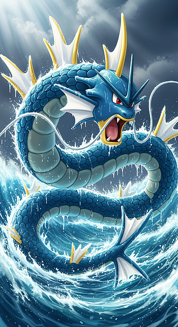Gyarados — Ocean's Wrath , Pokemon HD phone wallpaper