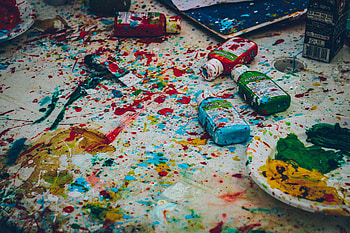 Miscellanea, Miscellaneous, Drawing, Stains, Spots, Paints, Painting, Artist HD wallpaper