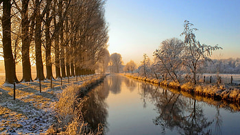 Long way, winter, landscape, beautiful, nature, amazing, ice HD wallpaper