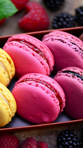 Decadent macaroon recipe, Chocolate lemon delight, Blackberry raspberry fusion, Culinary masterpiece HD phone wallpaper