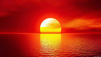 Landscape, Sunset, Sea, Sun HD wallpaper