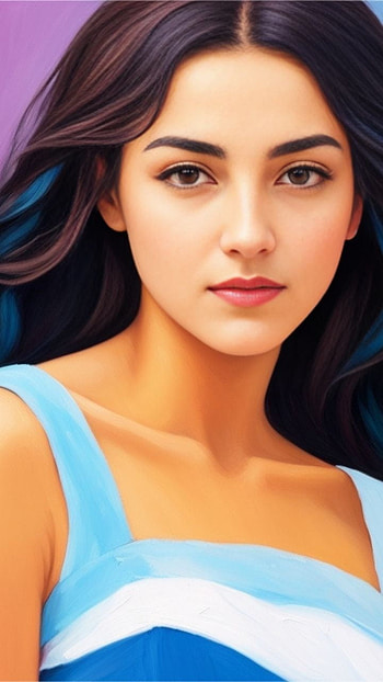 oil painting, portrait HD phone wallpaper
