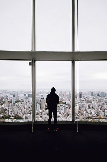 City, View From Above, Miscellanea, Miscellaneous, Overview, Review, Window, Loneliness HD phone wallpaper