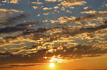 Sunset graphy: Radiant Golden Horizon, graphy, sunset HD wallpaper