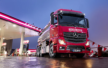 Mercedes-Benz Actros, front view, exterior, fuel truck, fuel transportation, gas station, tank truck, Mercedes-Benz HD wallpaper