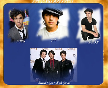 jonas brothers , blue, background, guys, jonas brothers, theme, , three, gold HD wallpaper