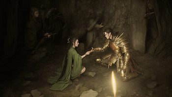 the princess and the warrior HD wallpaper