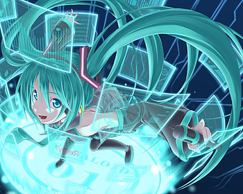 miku having funn, zxc, xzc HD wallpaper