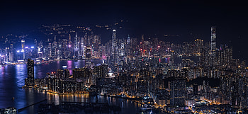 Hong Kong Skyline, City's magic, Epic graphs, Hong Kong's allure HD wallpaper