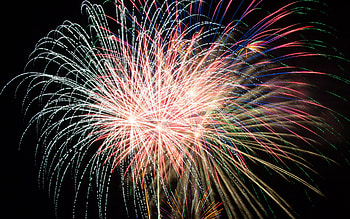 Fireworks, night, graphy, light HD wallpaper