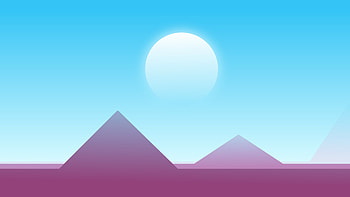 Pastel Horizon Peaks Minimal Landscape, horizon, moon, minimalist, landscape, artist, artwork, art, digital-art, deviantart HD wallpaper