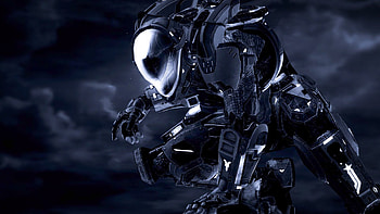 Night Hunter, night, mask, stalker, hunter, spartan, dark, moon, killer, halo, glas, assassin HD wallpaper
