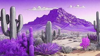 Desert, desert, sky, Stars, cactus, smoke HD wallpaper