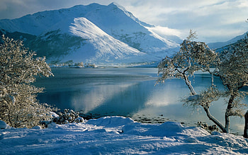 Landscape, Winter, Nature, Mountains, Snow HD wallpaper