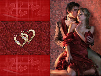 All night with a rogue, model, blonde, embrance, romance, book cover, love, hug, red, couple, sensual HD wallpaper