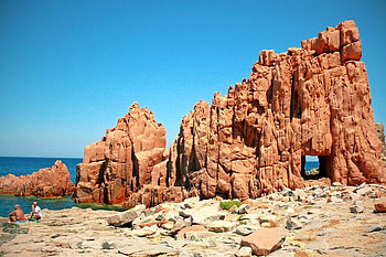 Red_Rocks, , red, cool, rocks, beach HD wallpaper
