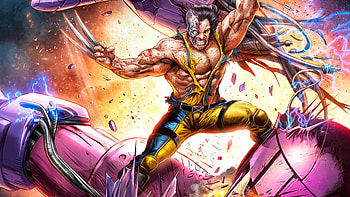 Wolverine Vs Sentinel Artwork , wolverine, sentinel, marvel, artwork, digital-art, superheroes HD wallpaper