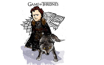 Game of Thrones : Jon Snow and Direwolf Loyalty, Game Of Thrones, Jon Snow HD wallpaper