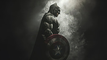 Bat Shield, batman, superheroes, ai, artwork, digital-art HD wallpaper