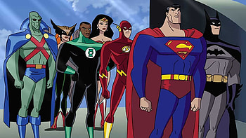 Justice League, league, series, animated, justice HD wallpaper