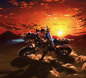 The Legend of Zelda: Breath of the Wild, master cycle zero, bike HD wallpaper