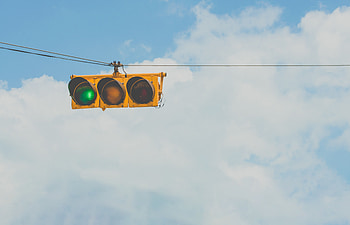 Sky, Clouds, Minimalism, Traffic Light HD wallpaper
