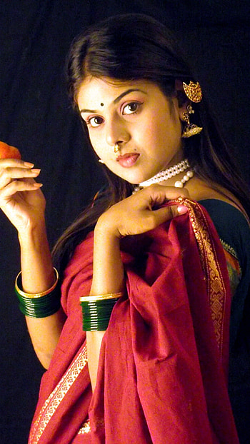 Shivani bahl, model, malayalam actress, ravi varma painting HD phone wallpaper