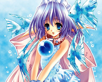Magic Blue Ball, blue, magic, anime, ball HD wallpaper