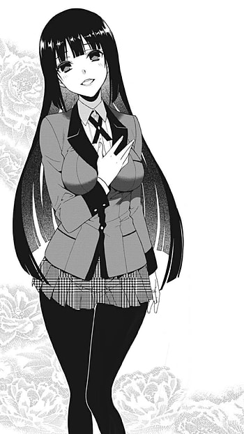 Manga (Anime), Yumeko Jabami portrait, Intense gaze, Anime fan HD phone wallpaper