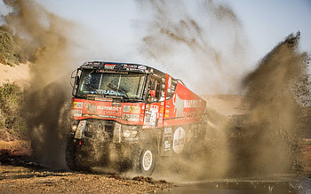 Mammoet Rallysport K520, Dakar Truck, rally truck, Renault K520, french trucks, Renault HD wallpaper