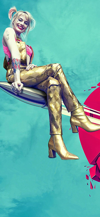 Harley Quinn, Vibrant , Character illustration, Comic-inspired HD phone wallpaper