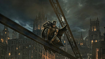 Batman Rooftop Vigil, batman, superheroes, artwork, art, digital-art HD wallpaper